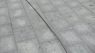 Kasırga üstüne elektrik hatları yol boyunca uzanıyordu. Fırtına ciddi hasara yol açtı.
