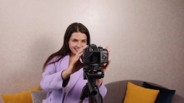 Vlog video öğretim oturumu. Günlük günlüğü, sosyal medya yayıncılığı
