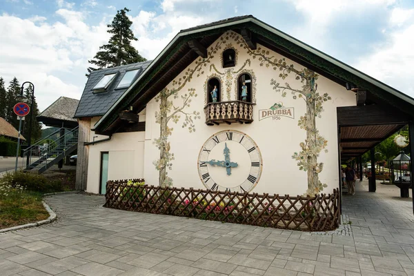 Titisee Neustadt Baden Wurttemberg Alemania Julio 2020 Fachada Casa Con — Foto de Stock