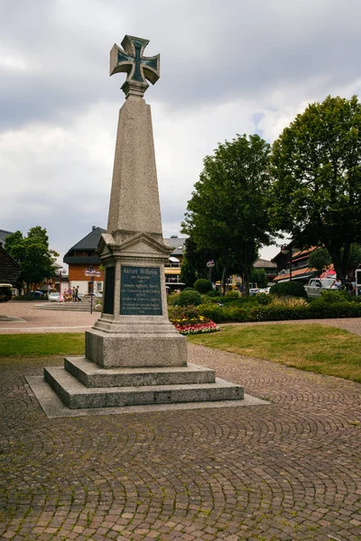 Schluchsee Baden Wurttemberg Alemania Julio 2020 Monumento Guerra Centro Ciudad — Foto de Stock