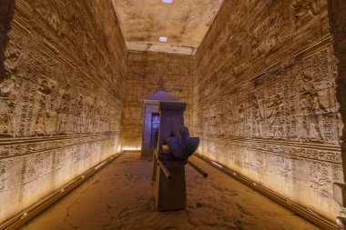 Edfu Tapınağı, Mısır. Yüksek kalite fotoğraf