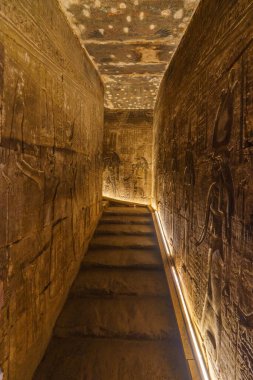 Edfu Tapınağı, Mısır. Yüksek kalite fotoğraf