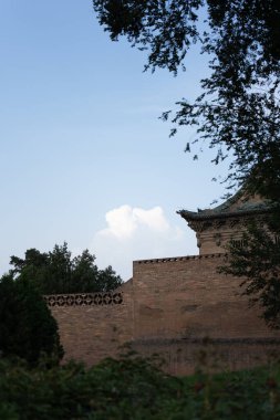 Tayland 'daki eski şatonun manzarası