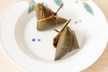 Lezzetli Asya yemeklerinin yakın görüntüsü