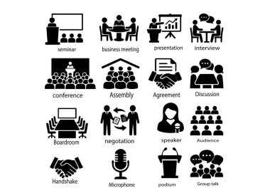 İş adamı simgeleri kümesi