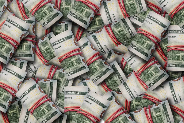Bir Boruya Çok Para Harcandı Şablon Pankart Düz Yatış Üst — Stok fotoğraf