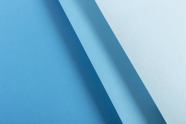 Diseño Material Papel Plegado Azul Colorido Vista Superior Plano — Foto de Stock