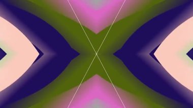 Canlı Renklerle Soyut Kaleydoskop Deseni