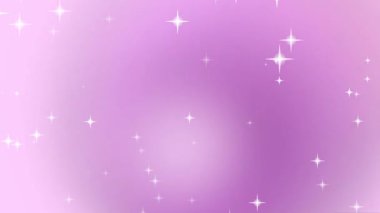Parlayan Yıldızlar Canlandırması ile Mor Arkaplan
