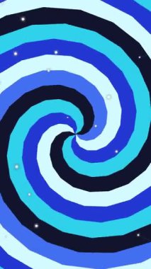 Beyaz noktalı büyüleyici bir mavi spiral desen.