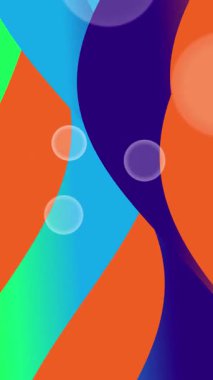 Renkli dalgalı şekiller ve bokeh efektleri içeren dinamik soyut arka planlar