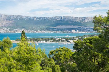 Hırvatistan 'ın Split kentinde Adriyatik Denizi manzarası