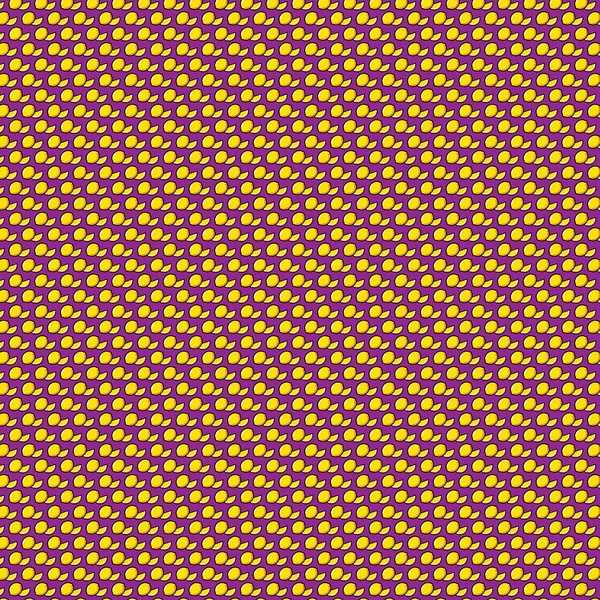 Sarı limonların kusursuz vektör deseni ve koyu mor arka planda taze dilimler. Yüksek kontrastlı narenciye çizimi kumaş izleri, moda tekstil ürünleri ve modern hediye paketi için mükemmeldir..