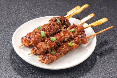 fried pork ribs with vegetables and spices
