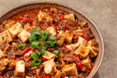 Çin yemeği - Çin sığır güveci, Çin yemeği, yakın plan.