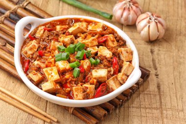 Baharatlı Kore yemeği kimchi, geleneksel Kore kimçi yemeği, Kore yemeği.