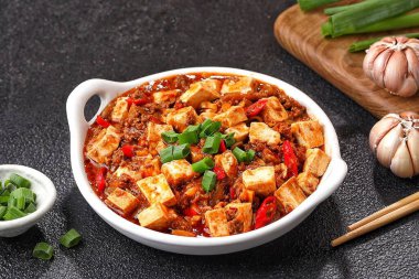Kore baharatlı kimchi, kimchi, yemek ve sebze. Geleneksel Kore tarzı.