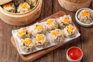 Siu Mai (Shumai olarak da bilinir), popüler Çin yemeği buğulaması.