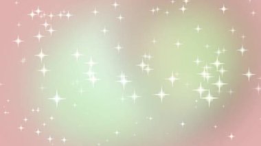 Yumuşak pastel renklere sahip güzel, ışıl ışıl yıldızlar ve şenlikli kutlama dekorasyonu için yumuşak bir arka plan.