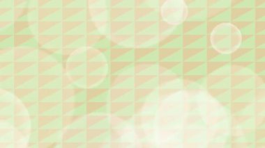 Şeftali ve yeşil pastel, soyut şebeke desenli arkaplan tasarımı şeffaf bokeh daireler ve geometrik şekilli duvar kağıtları