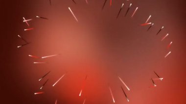 Canlı turuncu havai fişekler dinamik kıvılcımlar ve şenlikli kutlama atmosferinde ışıl ışıl parlıyor.