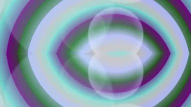 Video klipte canlı renkler ve dönen şekillerle sekiz numaranın dijital animasyonu