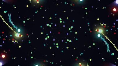 hareketli arkaplan video görüntüleri soyut dizayn edilmiş renkli noktalar