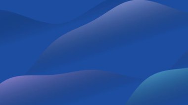 mavi gradyan dalga desenli animasyon akışkan hareketi ve görüntü ve hareket grafiklerindeki dinamik görsel efektleri gösterir