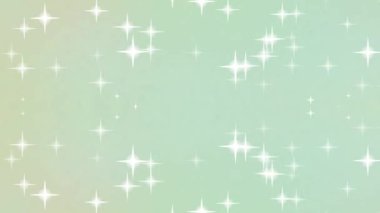 Pırıl pırıl parlayan yıldızlar büyüleyici ipek ipeklerle olağanüstü sansasyonel animasyon video görüntüleri ve sihirli ışıltı efektiyle