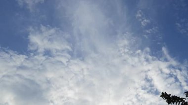 Yazın mavi gökyüzü ve bulutlar. doğal arkaplan