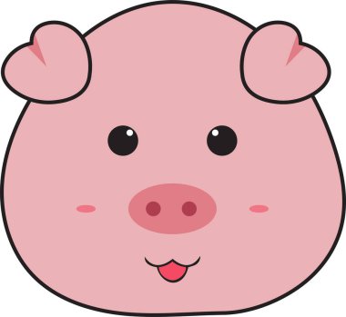 sevimli pembe Domuz surat