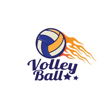 tasarım logosu voleybol vektör çizimi