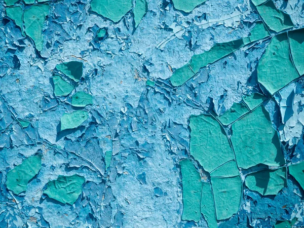 Стара Вивітрена Пілінгова Фарба Синя Стіні Крупний План Фон Текстура — стокове фото