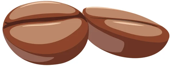 在白色背景图上等量浸渍咖啡豆 — 图库矢量图片
