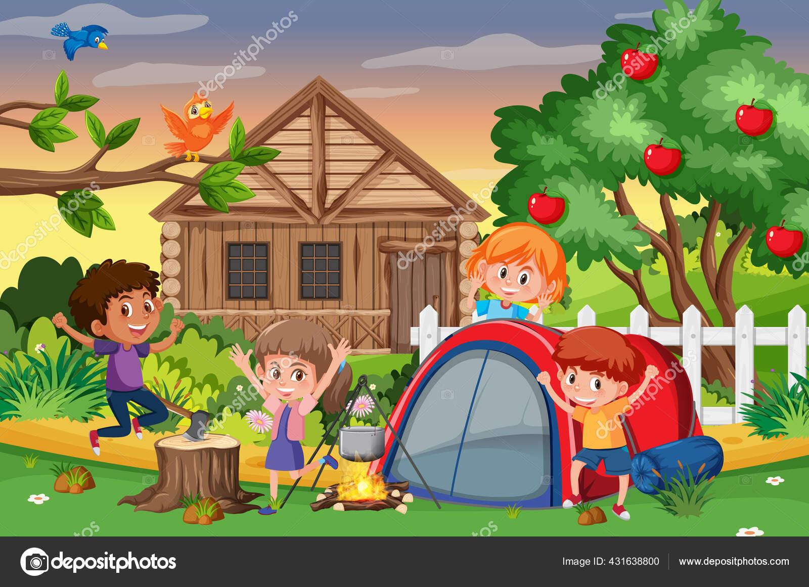 Picnic Scene Happy Family Garden Illustration Stock Vector Image by ©brgfx #431638800 Picnic Scene Happy Family Garden Illustration Stock Vector Image by ©brgfx #431638800