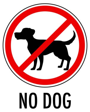 Beyaz arkaplan resimlerinde hiçbir köpek işareti izole edilmedi