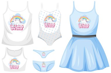 Beyaz arkaplanda tek boynuzlu at tişörtü