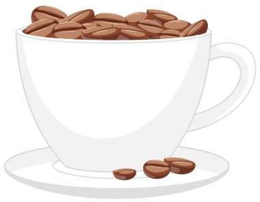 Beyaz arkaplan resimlerinde izole edilmiş kahve logosu.