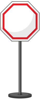 Beyaz arkaplan resimlerinde kırmızı trafik işareti