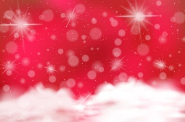 Sihirli masal kırmızı gökyüzü arkaplan çizimi