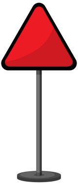 Beyaz arkaplan resimlerinde kırmızı trafik işareti