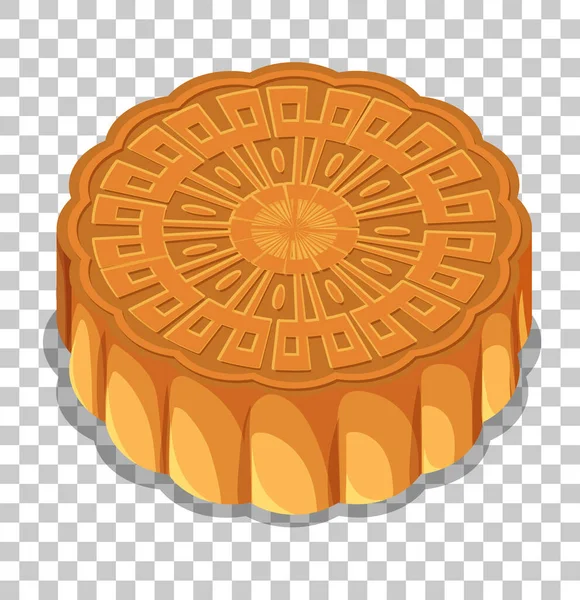 Mooncakes Isolated Transparent Background Illustration — Stock Vector
