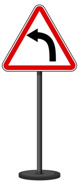 Beyaz arkaplan resimlerinde kırmızı trafik işareti