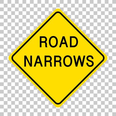 Saydam arkaplan illüstrasyonunda sarı trafik uyarısı işareti