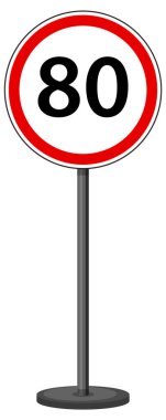 Beyaz arkaplan resimlerinde kırmızı trafik işareti