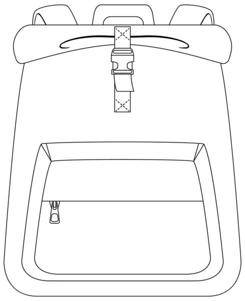 Isolierte Tasche Auf Weißem Hintergrund Illustration — Stockvektor