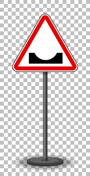 Rood Verkeersbord Transparante Achtergrond Illustratie — Stockvector