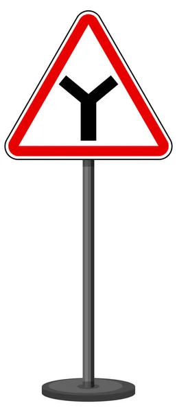 白い背景のイラストの赤い交通標識 — ストックベクタ