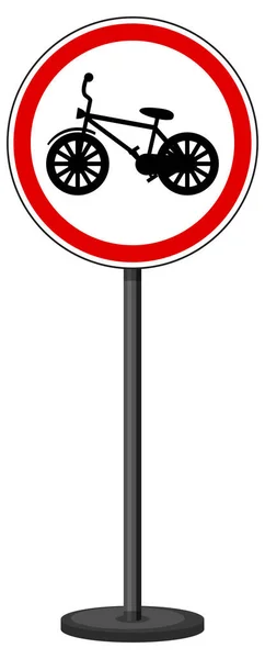 白い背景のイラストの赤い交通標識 — ストックベクタ