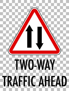 Saydam arkaplan illüstrasyonunda kırmızı trafik işareti